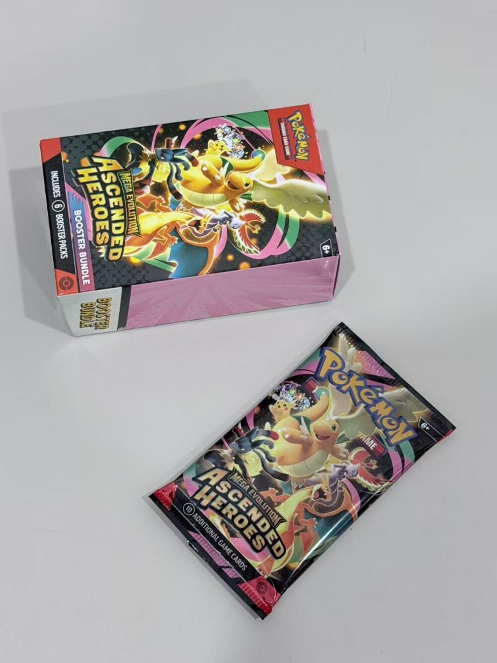 Pokémon TCG Ascended Heroes Booster Bundle Box 6 Sealed Booster Packs 10‑Cards P